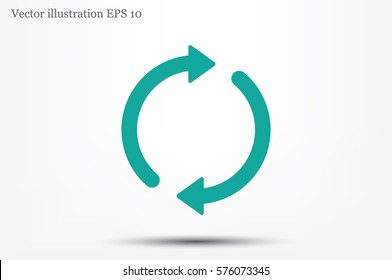 Rotation arrows icon vector illustration.