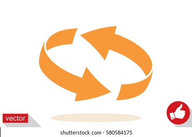 Rotation arrows icon vector illustration eps10.