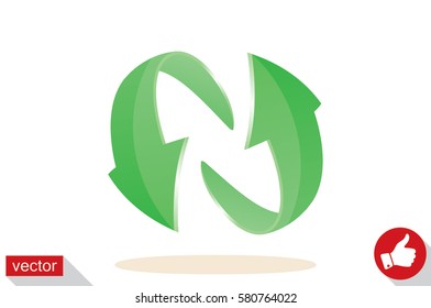 Rotation arrows icon vector illustration 
