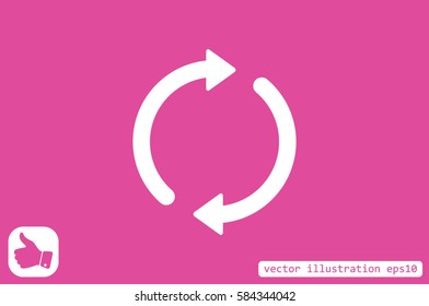 Rotation arrows icon vector illustration eps10.
