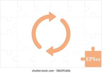 Rotation arrows icon vector illustration eps10.