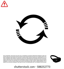 Rotation arrows icon vector illustration