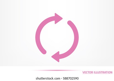 Rotation arrows icon vector illustration eps10.