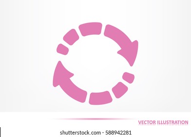 Rotation arrows icon vector illustration eps10.