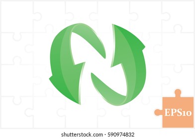 Rotation arrows icon vector illustration.