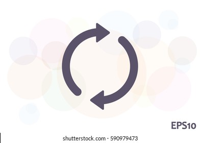 Rotation arrows icon vector illustration.