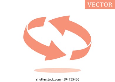 Rotation arrows icon vector illustration