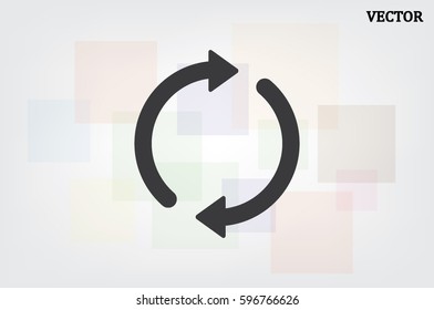 Rotation arrows icon vector illustration eps10.