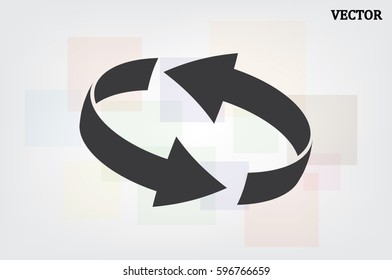 Rotation arrows icon vector illustration eps10.