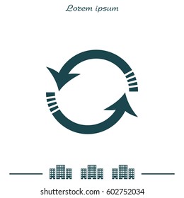 Rotation arrows icon vector illustration
