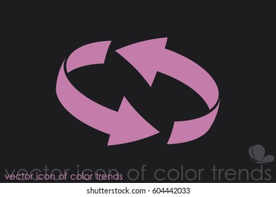 Rotation arrows icon vector illustration eps10.