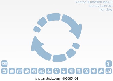 Rotation arrows icon vector illustration eps10.