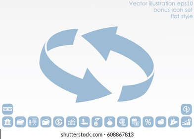 Rotation arrows icon vector illustration eps10.