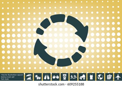 Rotation arrows icon vector illustration eps10.