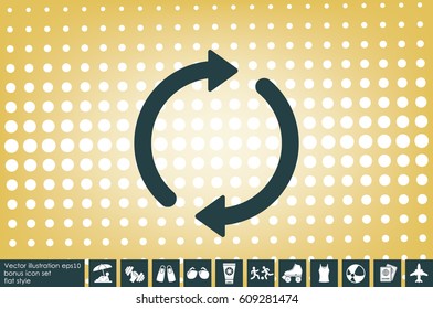Rotation arrows icon vector illustration eps10.