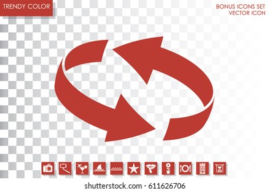 Rotation arrows icon vector illustration eps10.