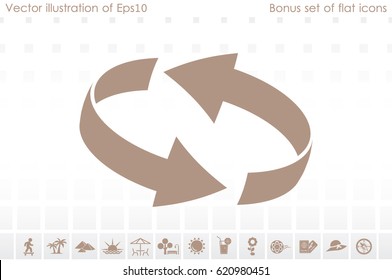 Rotation arrows icon vector illustration eps10.