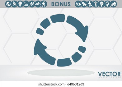 Rotation arrows icon vector illustration eps10.