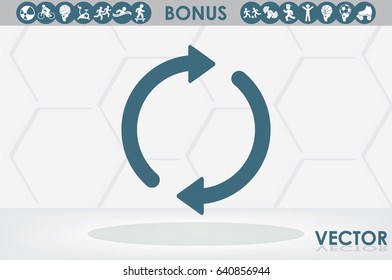 Rotation arrows icon vector illustration eps10.