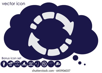 Rotation arrows icon vector illustration eps10.