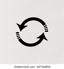 Rotation Arrows Icon Vector Illustration Stock Vector (Royalty Free ...