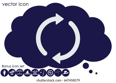 Rotation arrows icon vector illustration eps10.