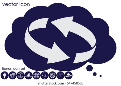 Rotation arrows icon vector illustration eps10.
