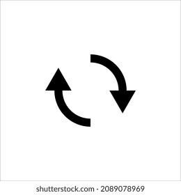 Rotation arrows Icon Vector. Simple flat symbol on white background. eps 10