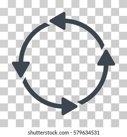 Rotation CCW icon. Vector illustration style is flat iconic symbol, smooth blue color, transparent background. Designed for web and software interfaces.