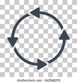 Rotation CCW vector icon. Illustration style is flat iconic smooth blue symbol on a transparent background.