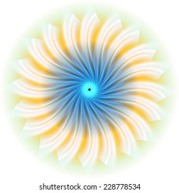 Rotation circle on the light background