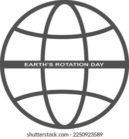 Earth’s Rotation Day, Earth’s Rotation Day celebrating symbol