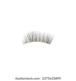 Rotation of eyelashes. Different direction of hair growth. Lamination of eyelashes. Perm eyelashes. Lash lifting. Top view.