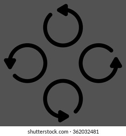 Rotation Flat Icon