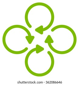 Rotation Flat Icon