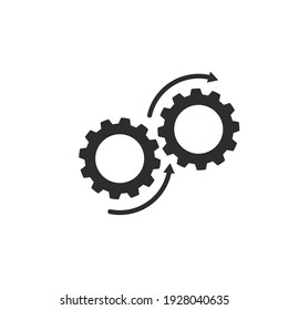 rotation Gear  Template vector icon illustration design