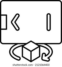 Rotation Icon, Augmented Reality Sign and Symbols.