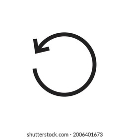 Rotation icon design isolated on white background