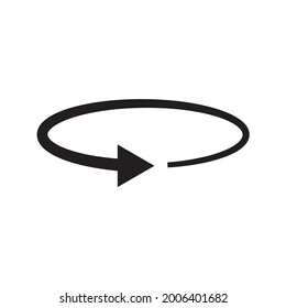 Rotation icon design isolated on white background
