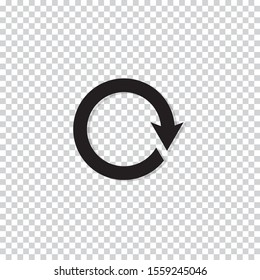 Rotation icon design. Repeat or reload symbol. vector illustration. 