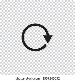 Rotation icon design. Repeat or reload symbol. vector illustration. 