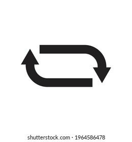 Rotation icon. Repeat or reload icon design. isolated on white background