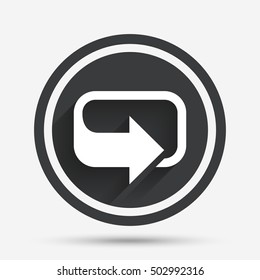 Rotation icon. Repeat symbol. Refresh sign.