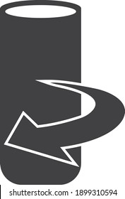 Rotation Icon. Rotating Symbol vector isolate