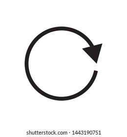 Rotation icon vector flat style