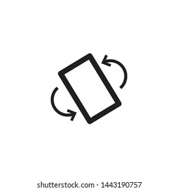 Rotation icon vector flat style