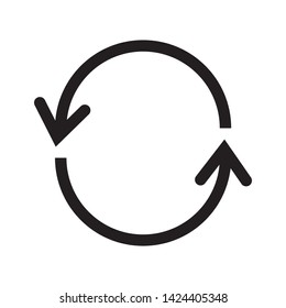 rotation icon vector illustration template