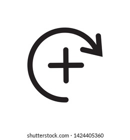 rotation icon vector illustration template