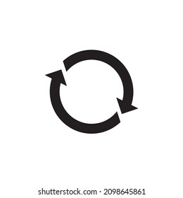 rotation icon vector isolated illustration