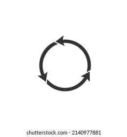 Rotation icon vector. Rotation or reload symbol icon